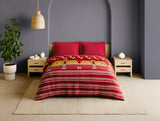 Spaces Rangana Multi 100% Cotton Double Quilt, 210 TC, Ornate, Red