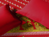 Spaces Rangana Multi 100% Cotton Double Quilt, 210 TC, Ornate, Red