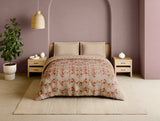 Spaces Rangana Multi 100% Cotton Double Quilt, 210 TC, Floral, Beige