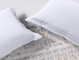 Spaces Rangana Multi 100% Cotton Double Quilt, 210 TC, Ornate, White