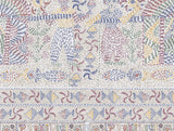 Spaces Rangana Multi 100% Cotton Double Quilt, 210 TC, Ornate, White