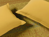 Spaces Rangana Multi 100% Cotton Double Quilt, 210 TC, Geometric, Light Yellow