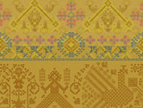 Spaces Rangana Multi 100% Cotton Double Quilt, 210 TC, Geometric, Light Yellow