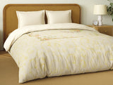 Spaces Organic Cotton Double Quilt, 180 TC, Oranate, Cream