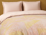 Spaces Organic Cotton Double Quilt, 180 TC, Geometric, Light Blush