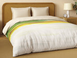 Spaces Organic Cotton Double Quilt, 180 TC, Abstract, Orange