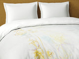 Spaces Organic Cotton Double Quilt, 180 TC, Abstract, Light Grey