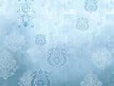 Spaces Organic Cotton Double Quilt, 180 TC, Oranate, Light Blue