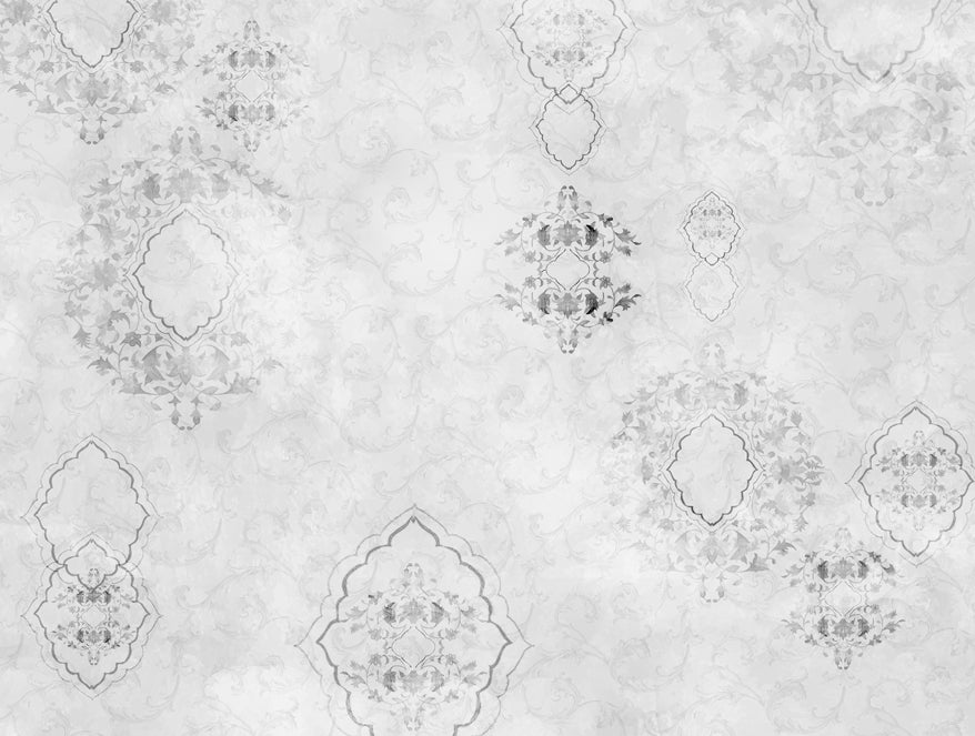 Spaces Organic Cotton Double Quilt, 180 TC, Oranate, Light Grey