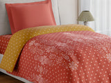 Spaces Essentials 100% Cotton Single Quilt, 144 TC, Ornate, Rust