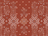 Spaces Essentials 100% Cotton Single Quilt, 144 TC, Ornate, Rust