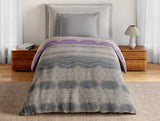 Spaces Essentials 100% Cotton Single Quilt, 144 TC, Ornate, Dark Grey