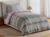 Spaces Essentials 100% Cotton Single Quilt, 144 TC, Ornate, Dark Grey