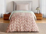 Spaces Essentials 100% Cotton Single Quilt, 144 TC, Geometric, Beige