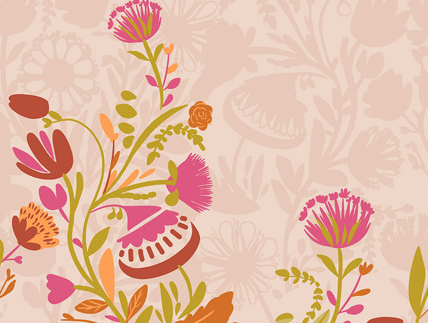 Spaces Essentials 100% Cotton Single Quilt, 144 TC, Floral, Blush