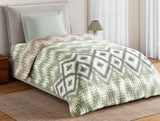 Spaces Essentials 100% Cotton Single Quilt, 144 TC, Geometric, Rust