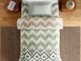 Spaces Essentials 100% Cotton Single Quilt, 144 TC, Geometric, Rust