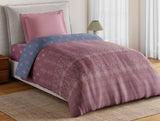 Spaces Essentials 100% Cotton Single Quilt, 144 TC, Ornate, Dark Blush