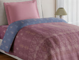 Spaces Essentials 100% Cotton Single Quilt, 144 TC, Ornate, Dark Blush