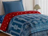 Spaces Essentials 100% Cotton Single Quilt, 144 TC, Ornate, Dark Teal
