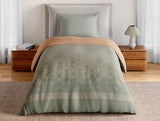 Spaces Essentials 100% Cotton Single Quilt, 144 TC, Ornate, Light Grey