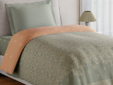 Spaces Essentials 100% Cotton Single Quilt, 144 TC, Ornate, Light Grey