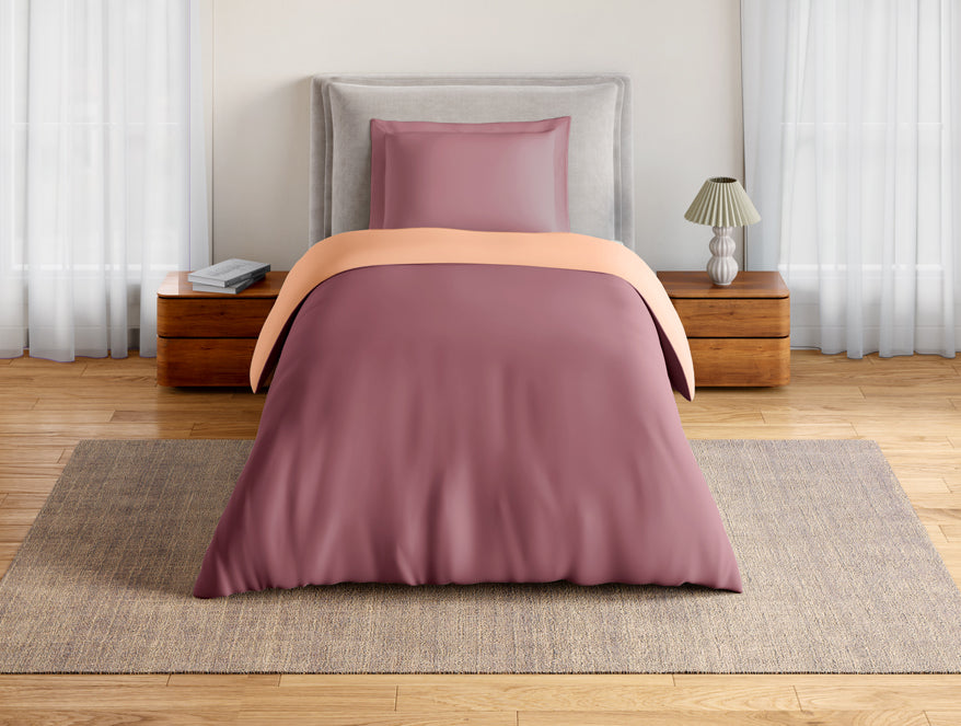 Spaces Essentials 100% Cotton Single Quilt, 170 TC, Solid, Buff