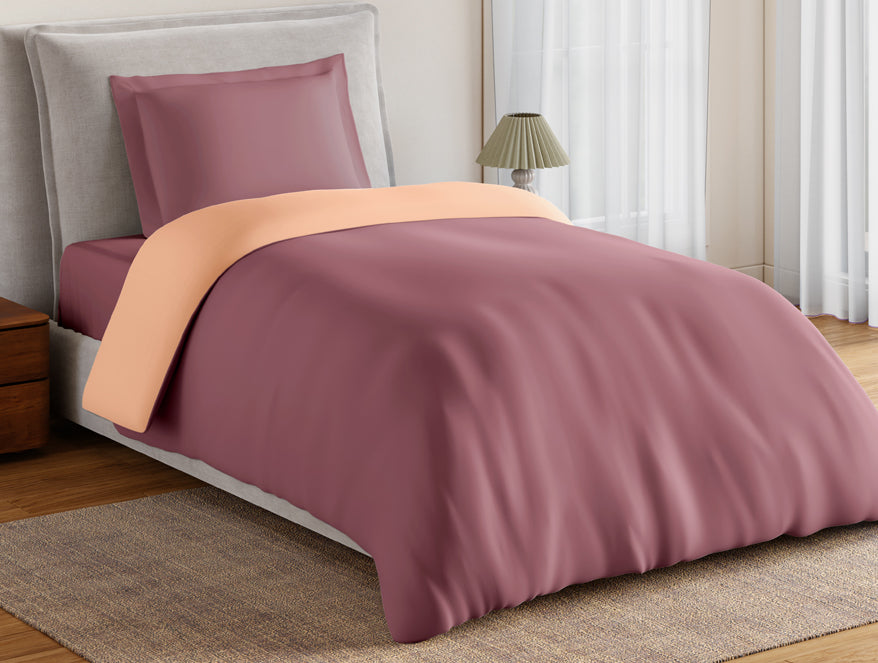 Spaces Essentials 100% Cotton Single Quilt, 170 TC, Solid, Buff