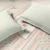 Spaces Innovations Hygro Cotton Double Quilt, 210 TC, Geometric, Cream