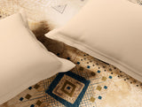 Spaces Innovations Hygro Cotton Double Quilt, 210 TC, Geometric, Beige