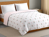 Spaces Innovations Hygro Cotton Double Quilt, 210 TC, Floral, White