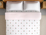 Spaces Innovations Hygro Cotton Double Quilt, 210 TC, Floral, White