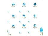 Spaces Innovations Hygro Cotton Double Quilt, 210 TC, Floral, White And Blue