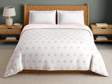 Spaces Innovations Hygro Cotton Double Quilt, 210 TC, Floral, White