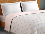 Spaces Innovations Hygro Cotton Double Quilt, 210 TC, Floral, White