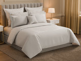 Spaces Luxury Celestia 100% Cotton Double Duvet Cover, 800 TC, Embroidered, Light Grey