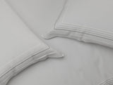 Spaces Luxury Aurora 100% Cotton Double Duvet Cover, 800 TC, Embroidered, Light Grey