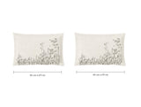 Spaces Natures Abode 100% Cotton 180 TC Percale Floral Premium Large Bedsheet with 4 Pillow Covers, Cream