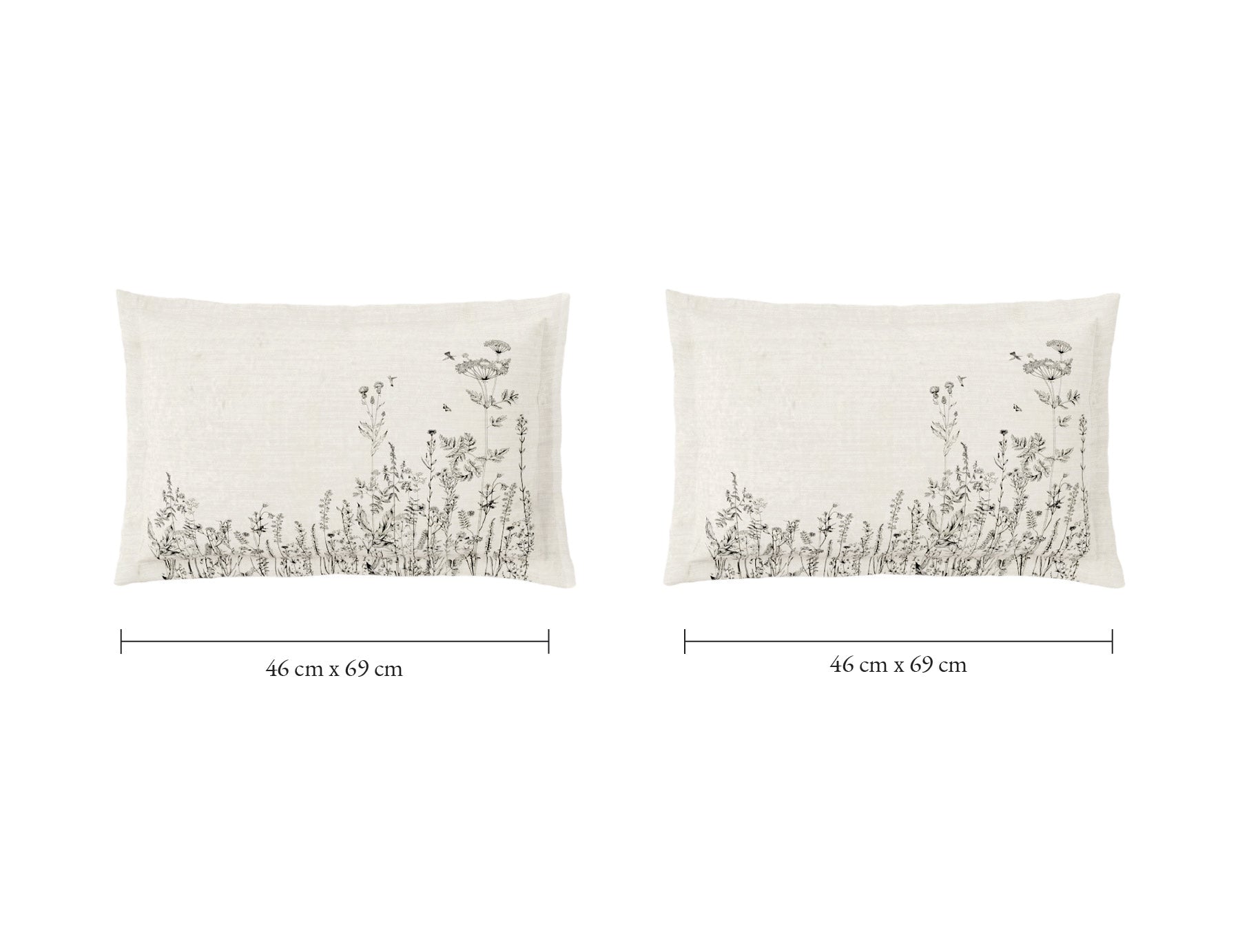 Spaces Natures Abode 100% Cotton 180 TC Percale Floral Premium Large Bedsheet with 4 Pillow Covers, Cream