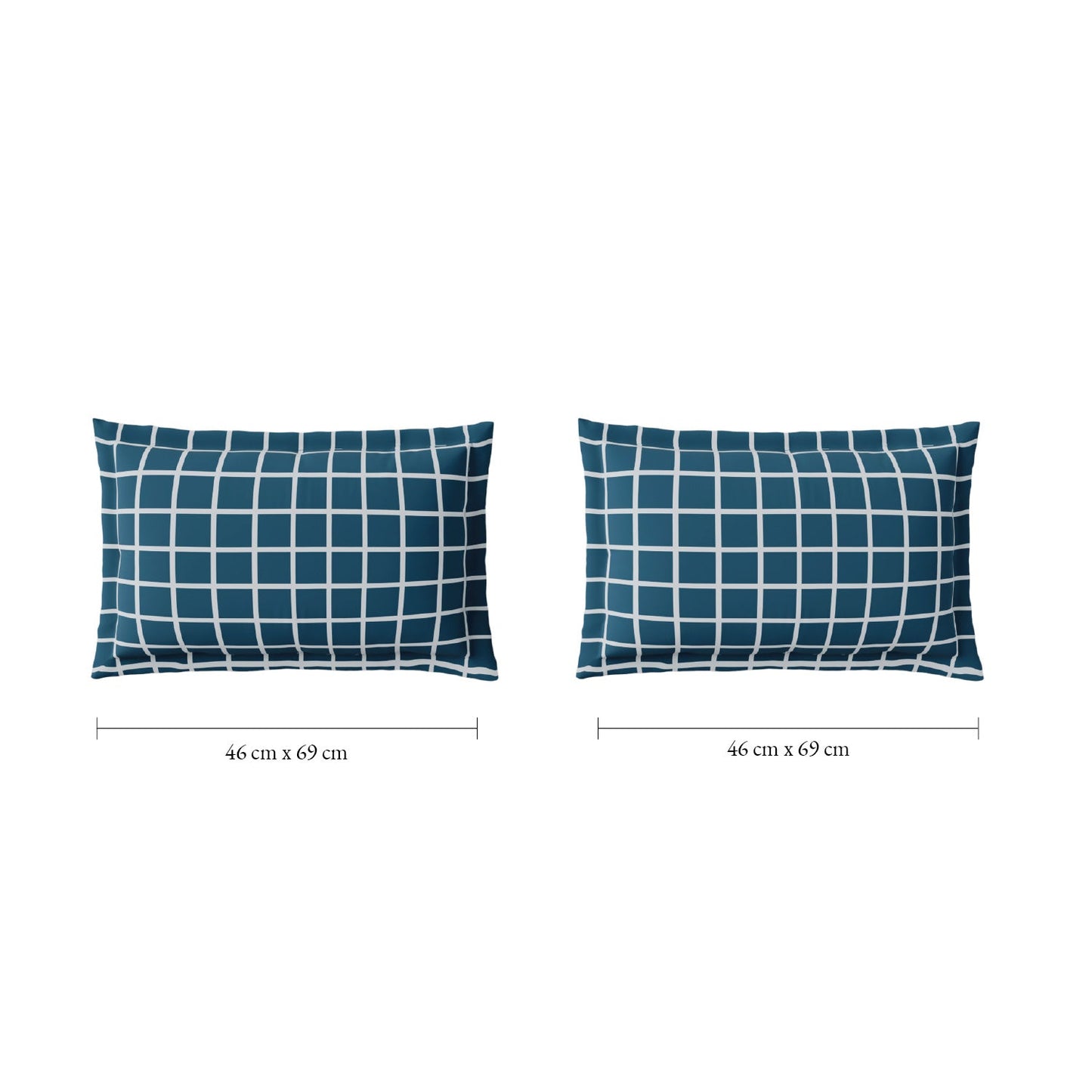 Spaces Fiora 100% Cotton 144 TC Percale Geometric Premium Bedding Set,Blue