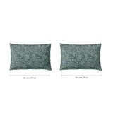 Spaces Fiora 100% Cotton 144 TC Percale Floral Premium Bedding Set, Light Blue