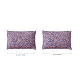 Spaces Fiora 100% Cotton 144 TC Percale Floral Premium Bedding Set, Light Violet