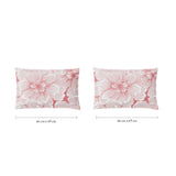 Spaces Fiora 100% Cotton 144 TC Percale Floral Premium Bedding Set, Blush