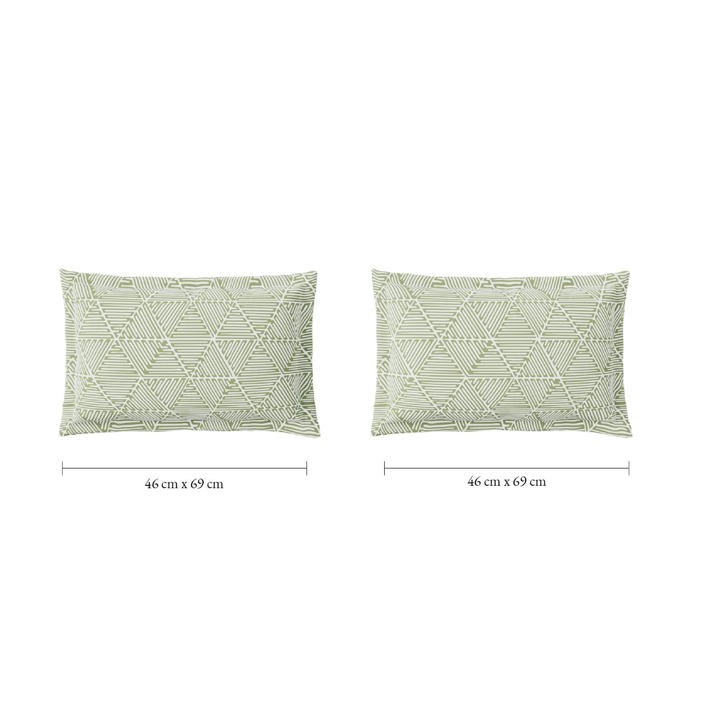 Spaces Fiora 100% Cotton 144 TC Percale Floral Premium Bedding Set, Light Green