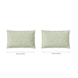 Spaces Fiora 100% Cotton 144 TC Percale Floral Premium Bedding Set, Light Green