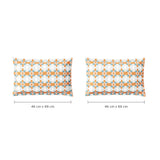 Spaces Neo Paradox 100% Cotton 152 TC Percale Geometric Large Bedsheet with 2 Pillow Covers, Light Teal