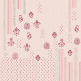 Spaces Neo Chaap 100% Cotton 152 TC Percale Floral Large Bedsheet with 2 Pillow Covers, Light Blush