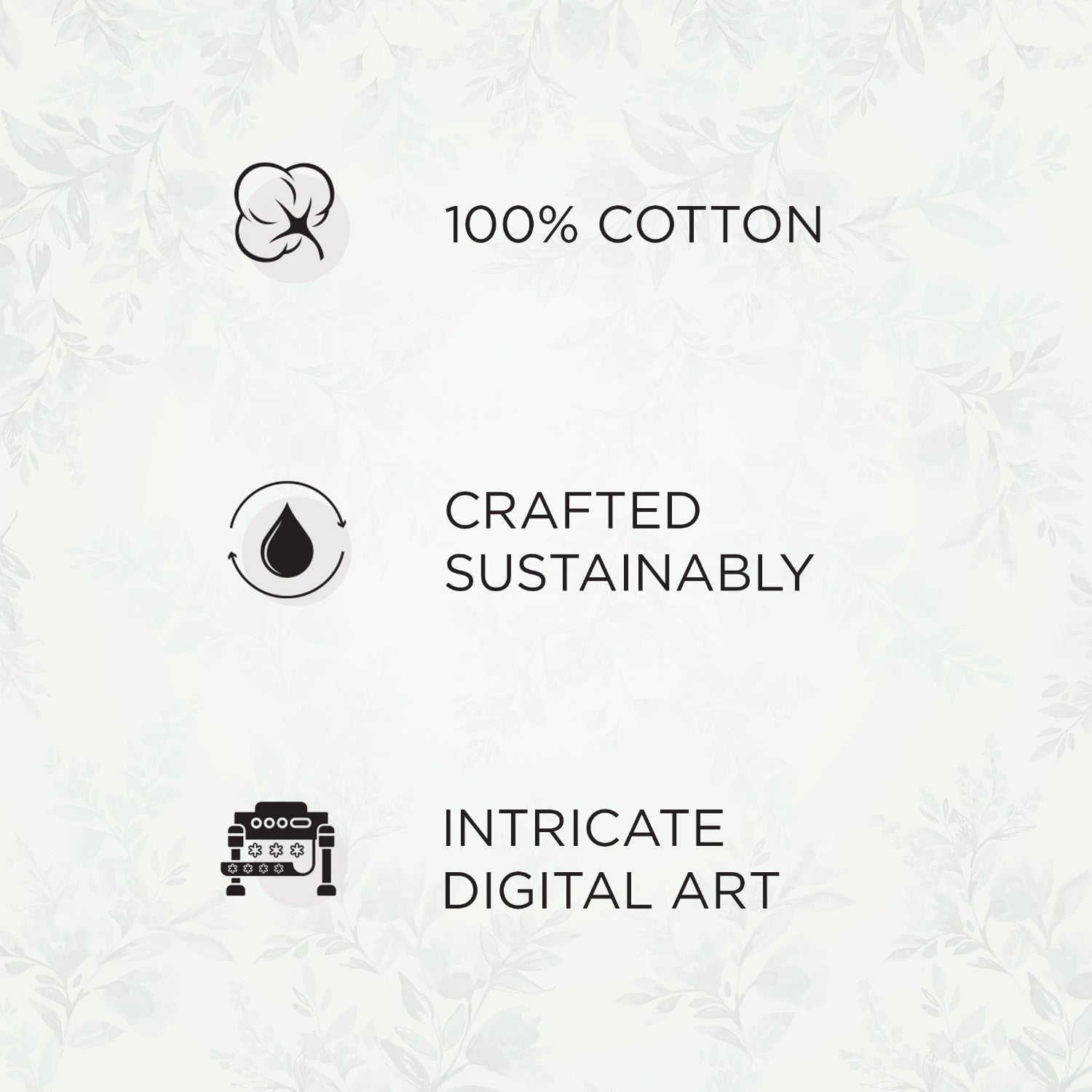 Spaces Neo Chaap 100% Cotton 152 TC Percale Floral Large Bedsheet with 2 Pillow Covers, Light Blush