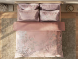 Spaces Sierra Indian Safari 100% Hygro Cotton 210 TC Sateen Floral Permium Large Bedsheet with 4 Pillow Covers, Blush