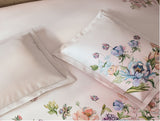 Spaces Sierra Midnight Botanica 100% Hygro Cotton 210 TC Sateen Floral Premium Large Bedsheet with 4 Pillow Covers, White